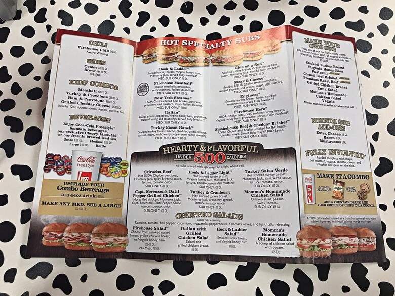 Firehouse Subs - Germantown, MD menu_pic