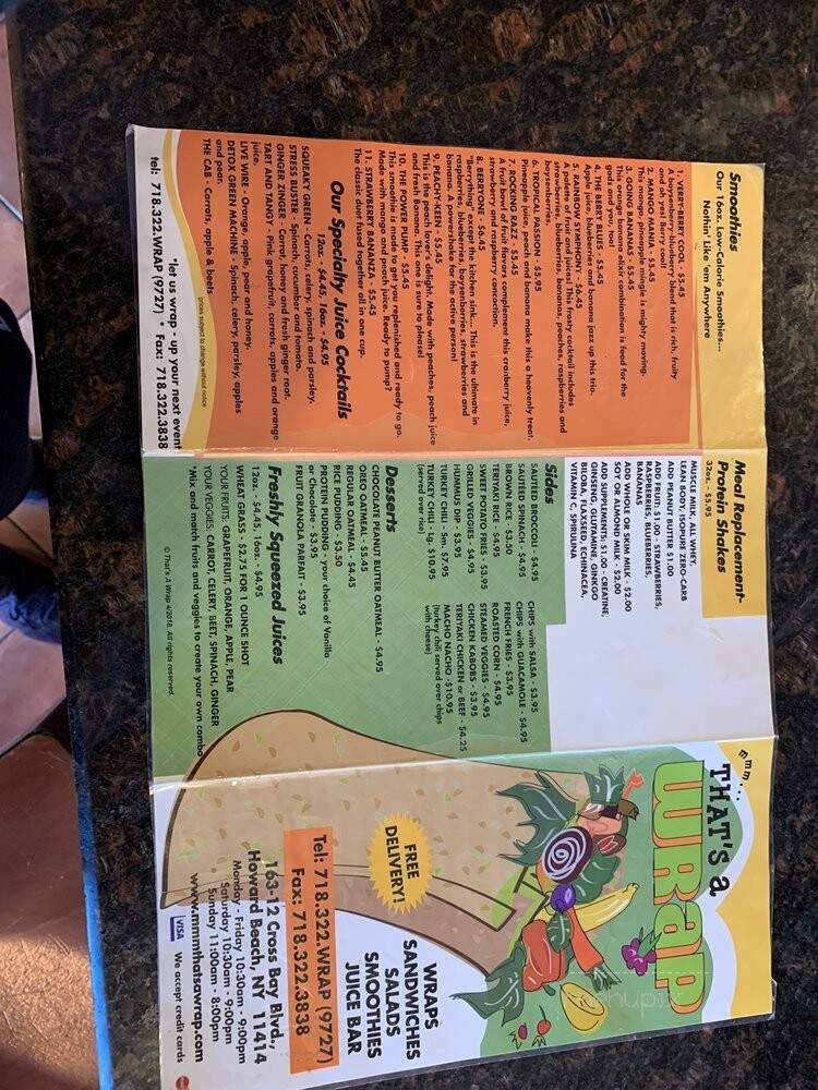 That's A Wrap - Howard Beach, NY menu_pic