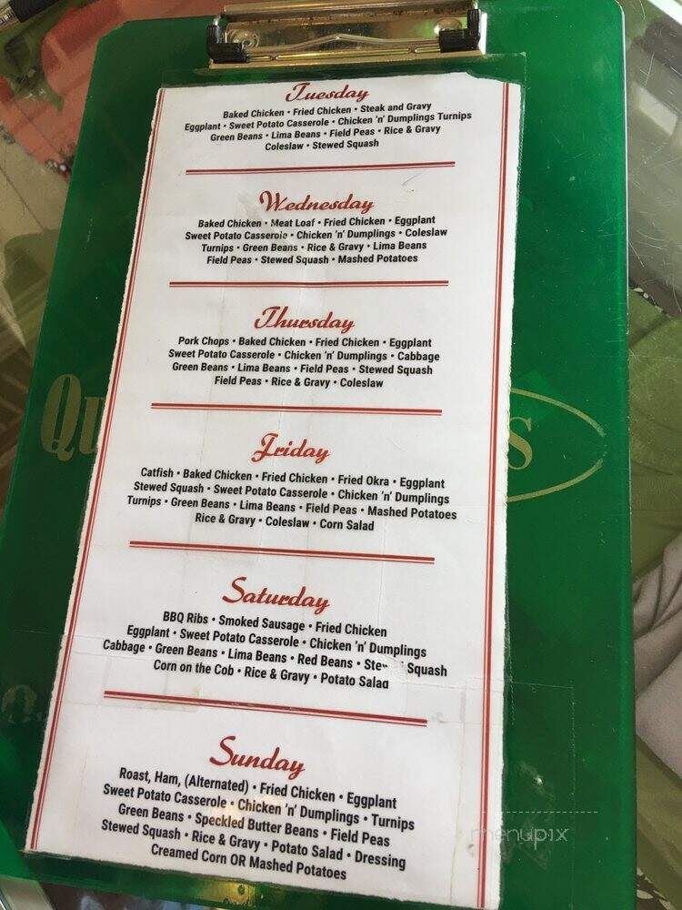 Southern Cuisine @Dinner Bell Restaurant - McComb, MS menu_pic