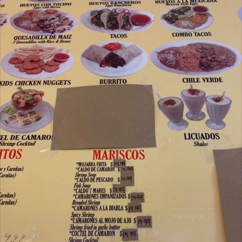 El Rincon Oaxaqueno - Santa Maria, CA menu_pic