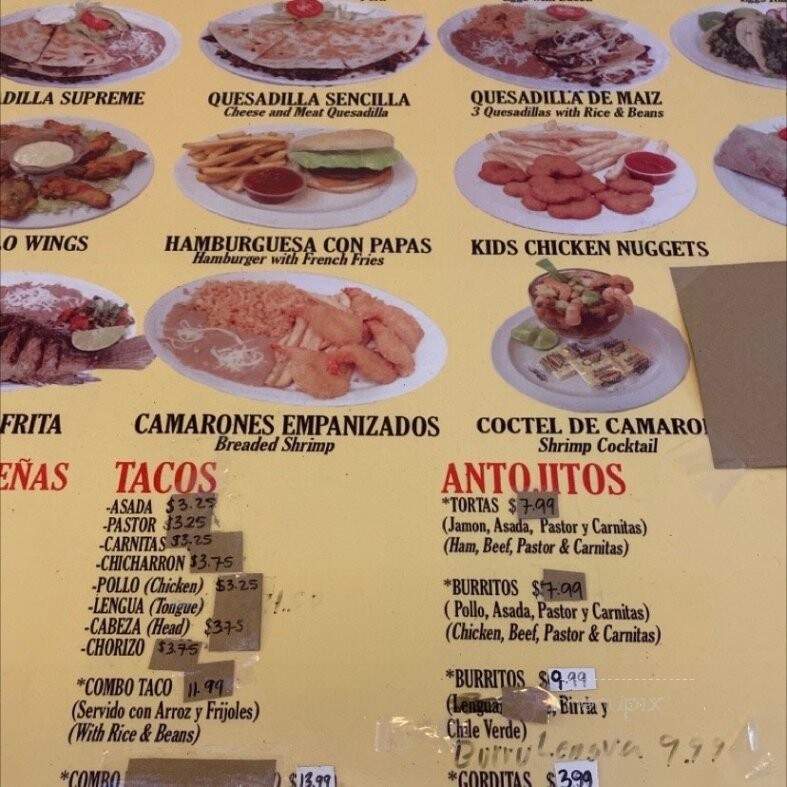 El Rincon Oaxaqueno - Santa Maria, CA menu_pic