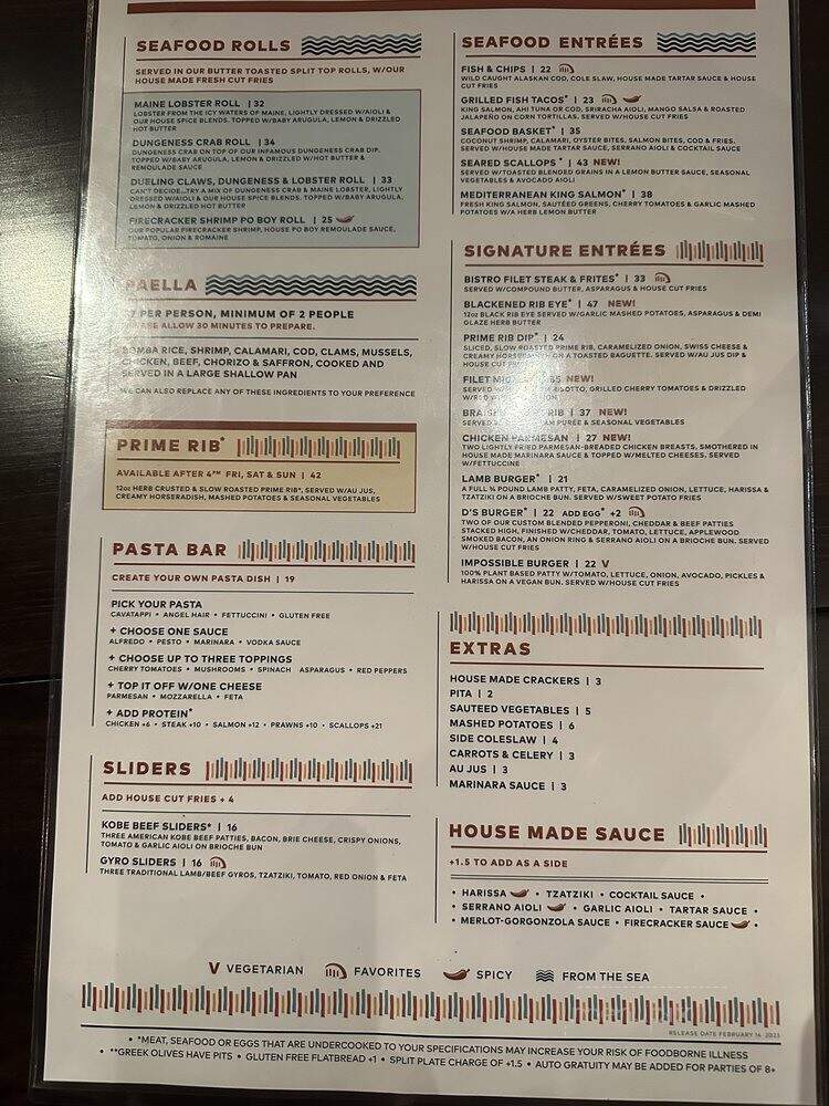 Demetri's Woodstone Taverna - Edmonds, WA menu_pic