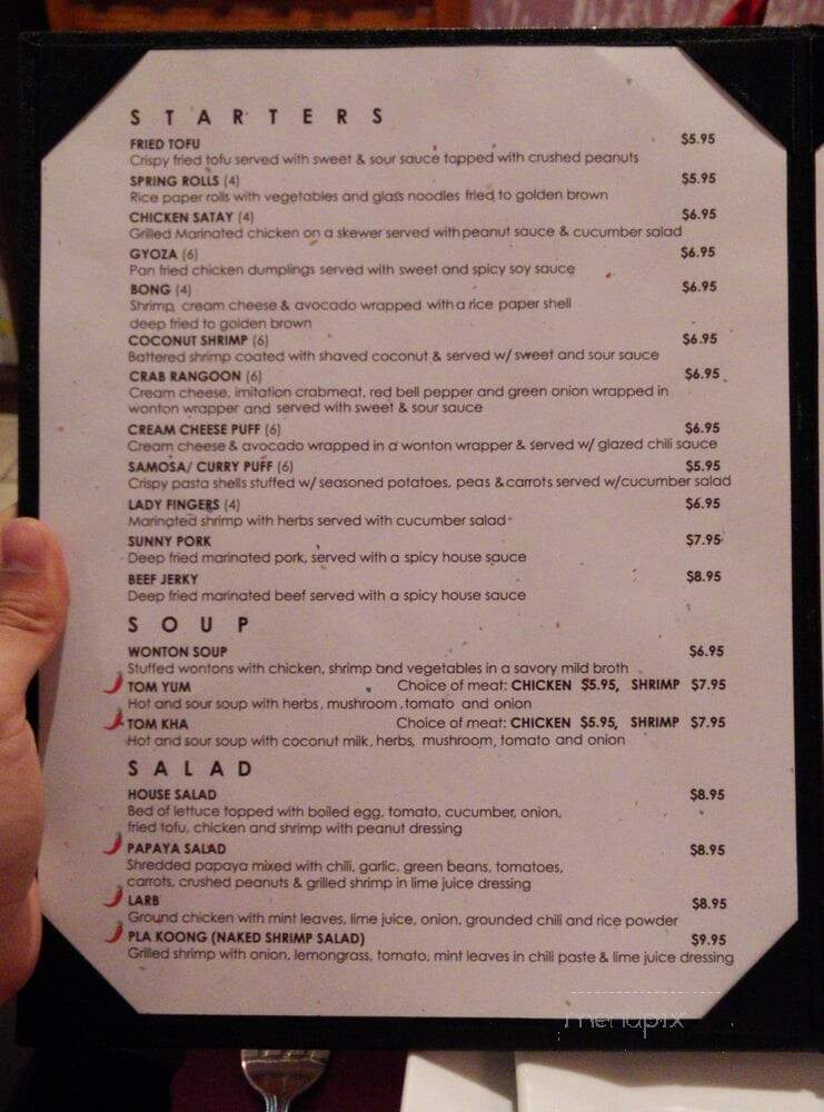Thai Fix - Huntington Beach, CA menu_pic