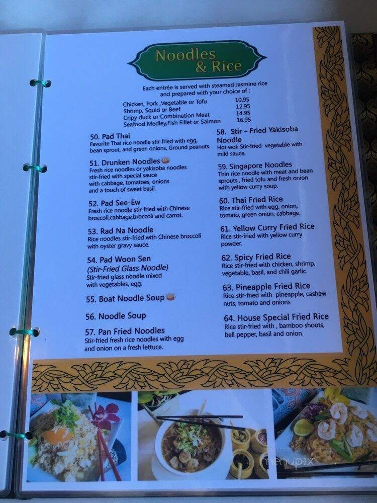 Eat Thai Cuisine - Mission Viejo, CA menu_pic