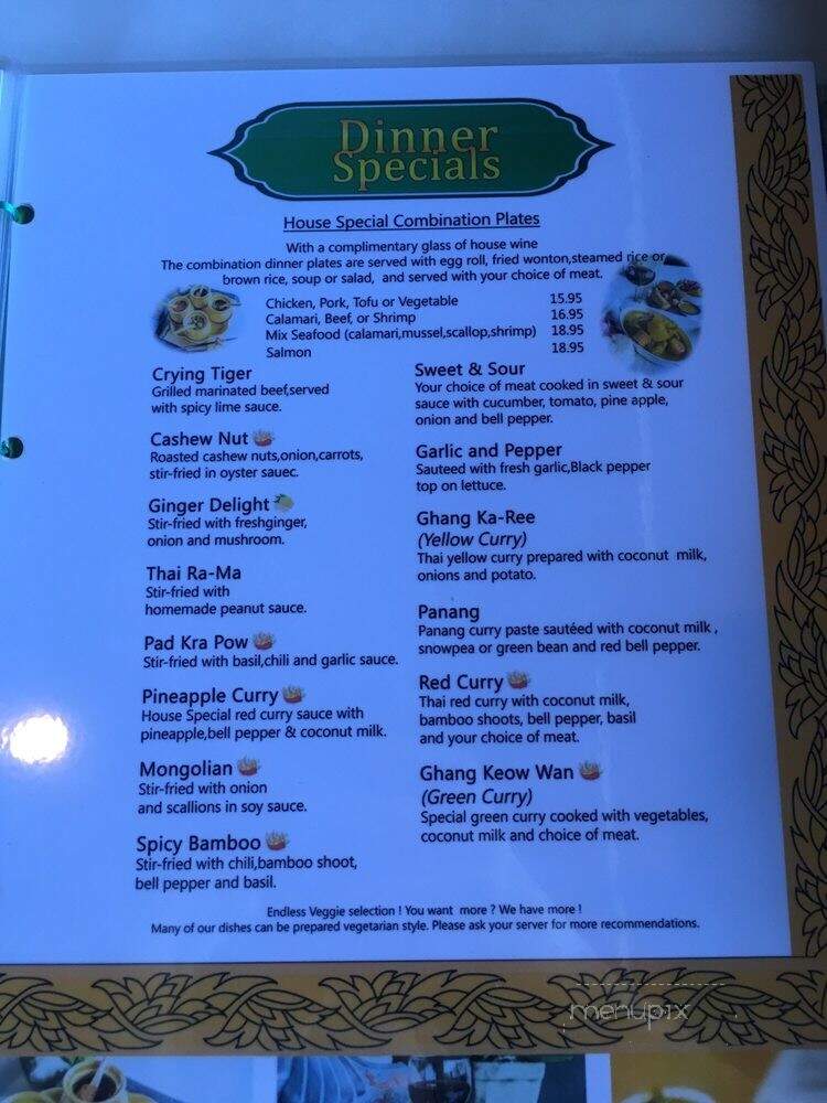 Eat Thai Cuisine - Mission Viejo, CA menu_pic