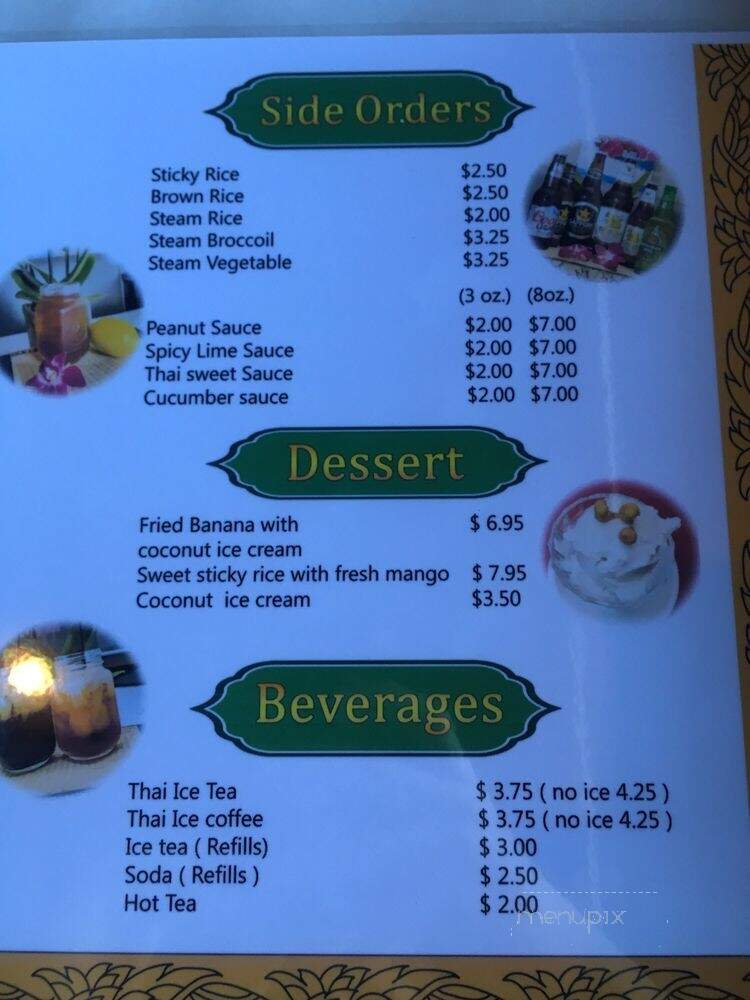 Eat Thai Cuisine - Mission Viejo, CA menu_pic