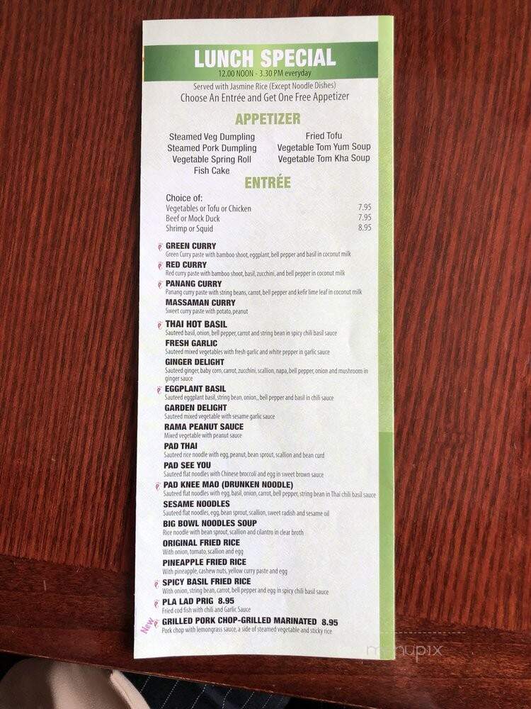 Luck Thai - Brooklyn, NY menu_pic