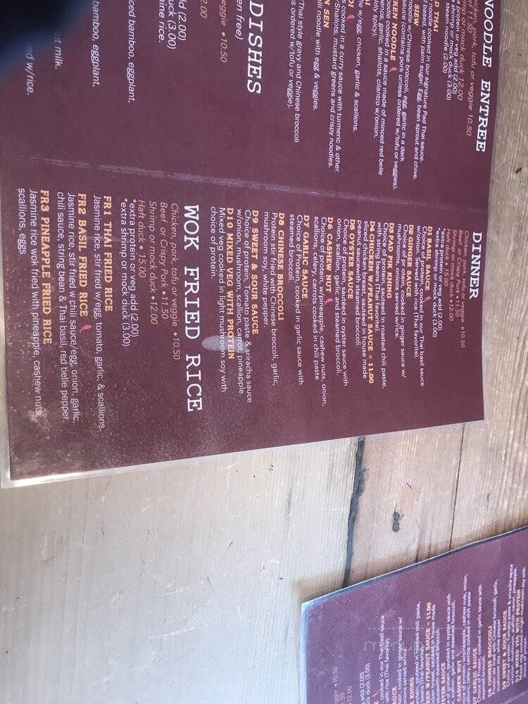 Mamu Thai - Astoria, NY menu_pic