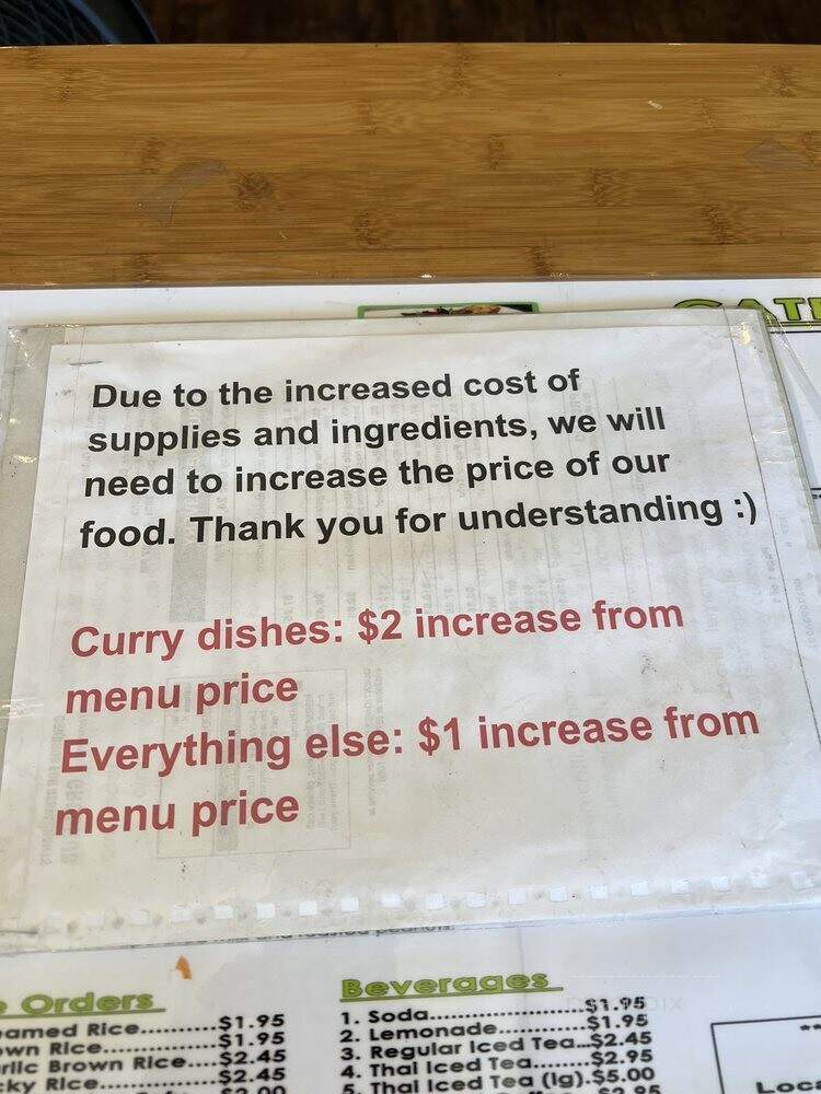 Coconut Thai Cuisine - Tarzana, CA menu_pic