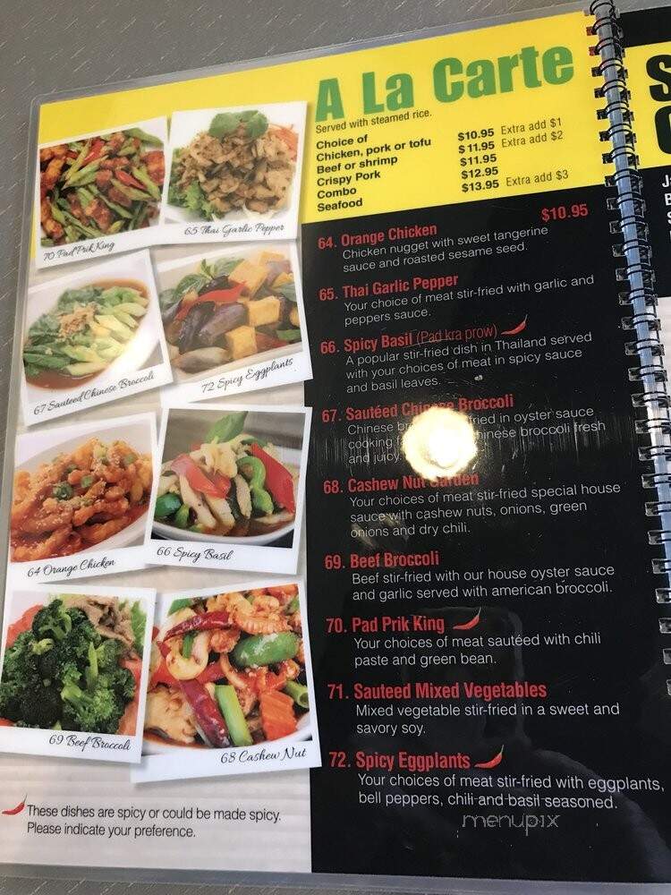 Flavors of Thai - Los Angeles, CA menu_pic