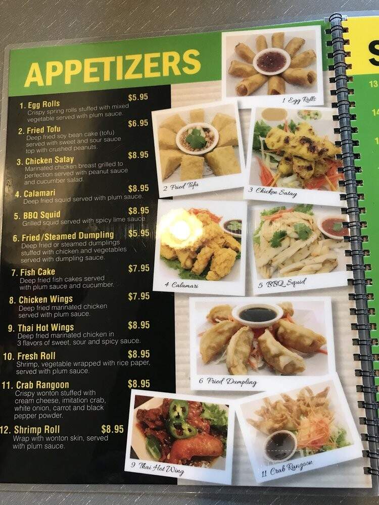 Flavors of Thai - Los Angeles, CA menu_pic