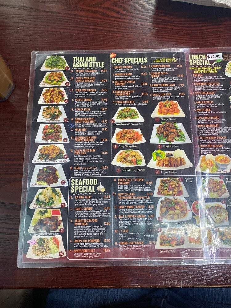 Panang Thai - Los Angeles, CA menu_pic