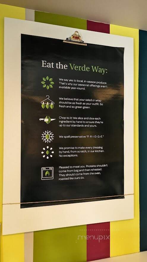Verde - Charleston, SC menu_pic