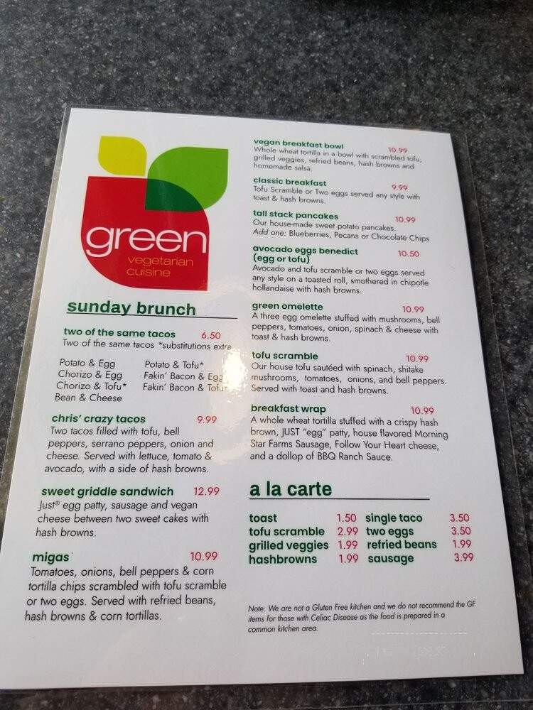 Green Vegetarian Cuisine - San Antonio, TX