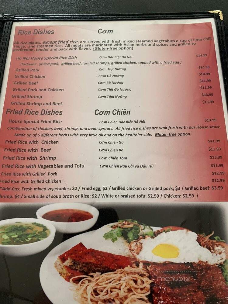 Pho Ha Noi Asian Cuisine - San Diego, CA menu_pic