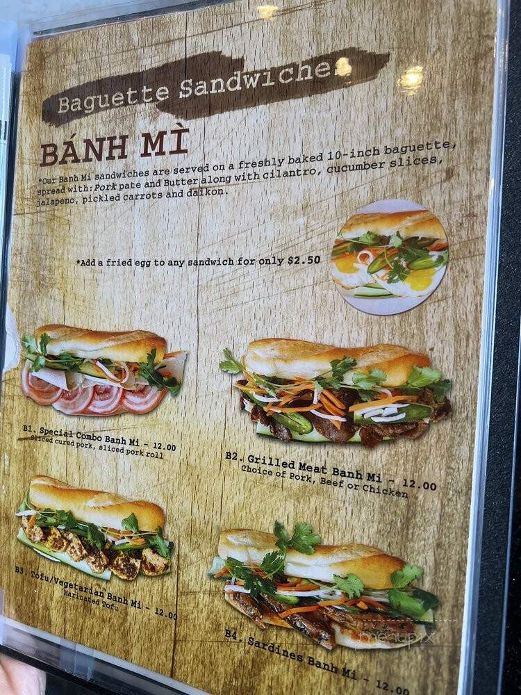 Pho Saigon Pearl - Irvine, CA menu_pic
