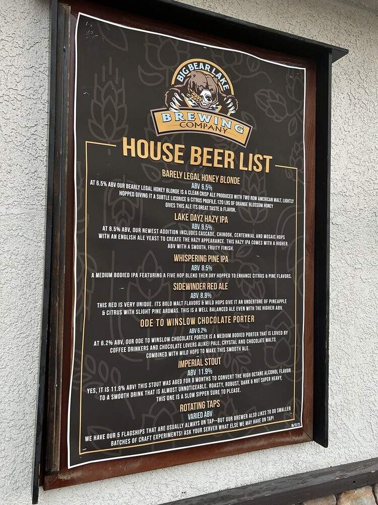 Big Bear Lake Brewing Company - Big Bear Lake, CA