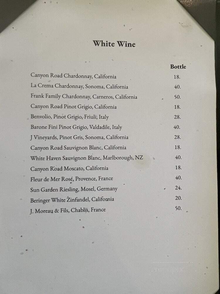 Pavilion Restaurant - Murrells Inlet, SC menu_pic