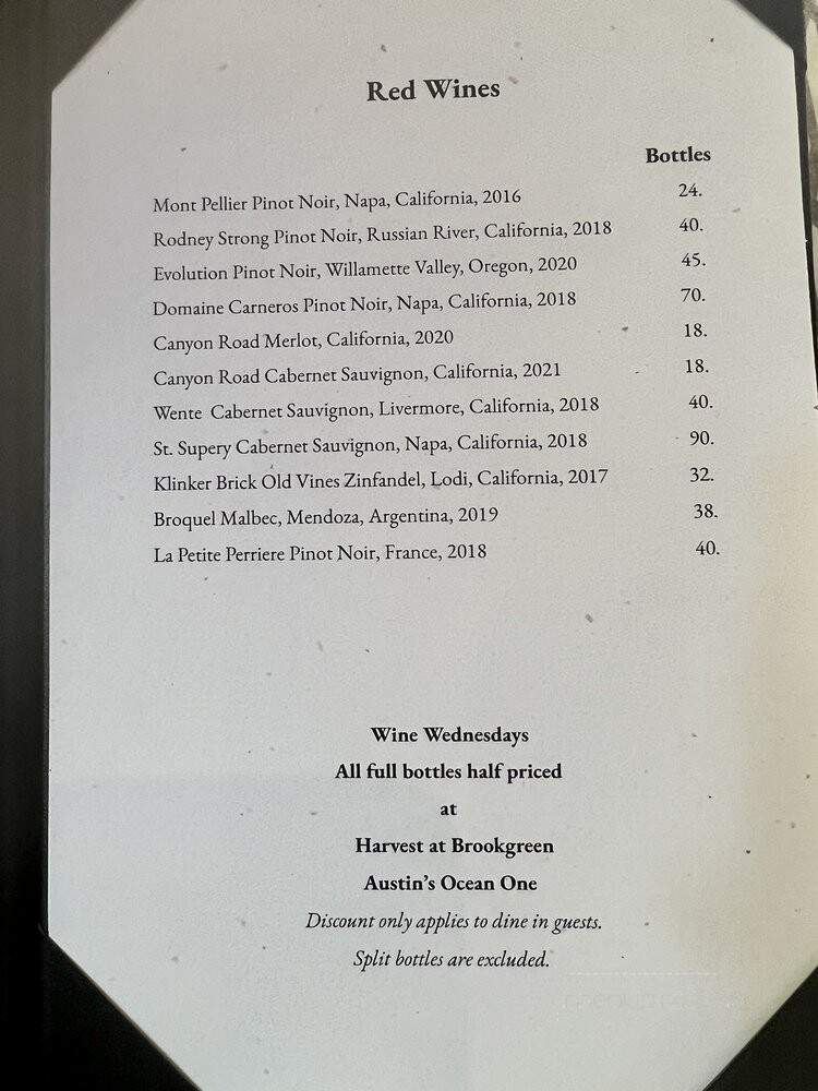 Pavilion Restaurant - Murrells Inlet, SC menu_pic