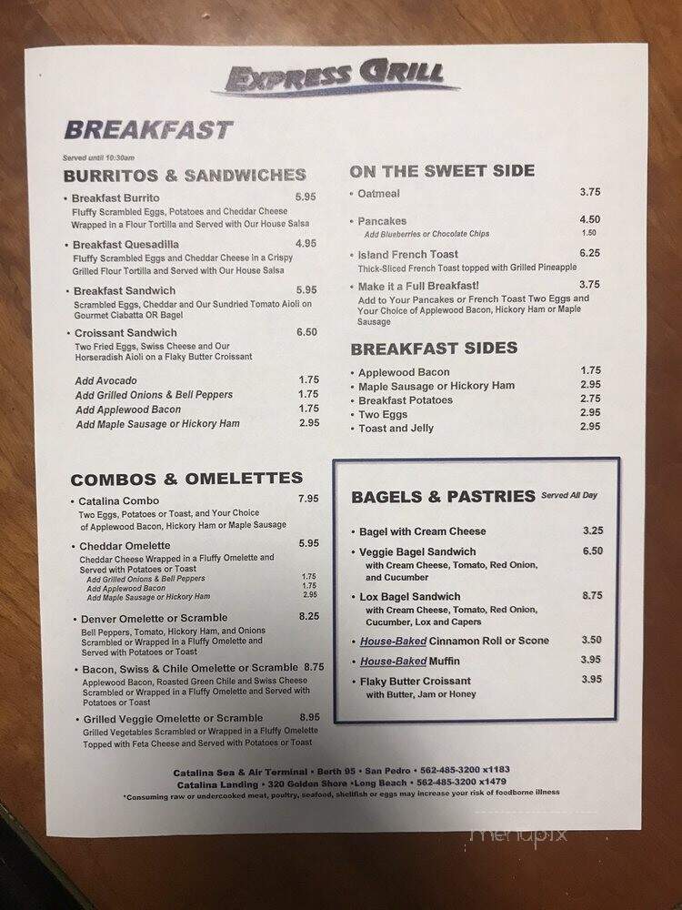 Catalina Lounge - Long Beach, CA menu_pic