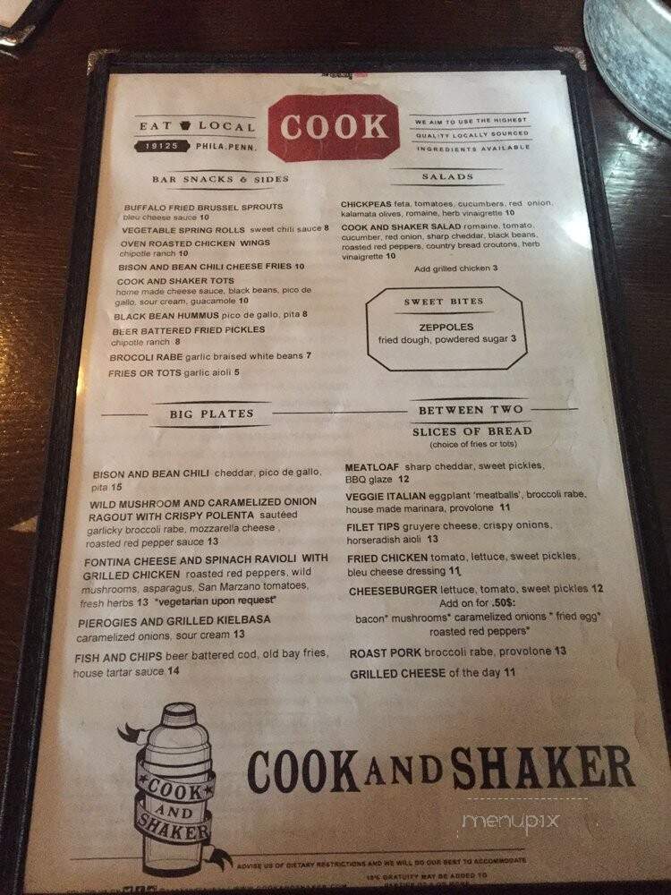 Cook and Shaker - Philadelphia, PA