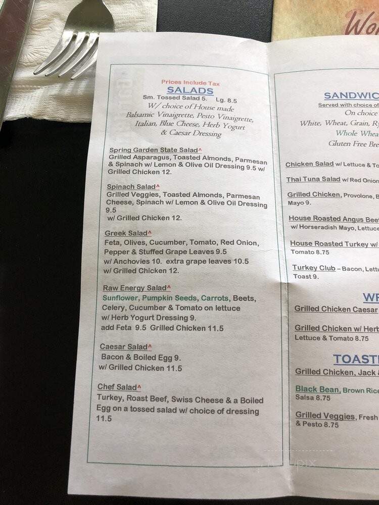 Garden State Salad - Flemington, NJ menu_pic