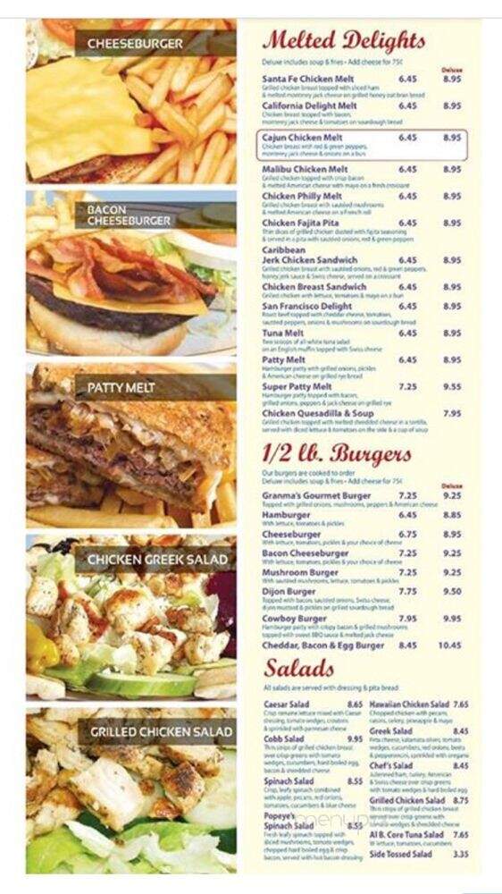 Granma's House of Pancakes - Utica, MI menu_pic