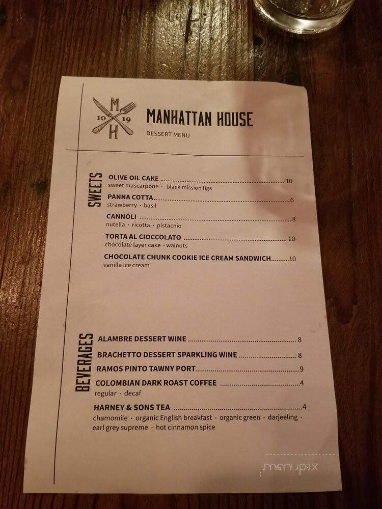 Manhattan House - Manhattan Beach, CA menu_pic