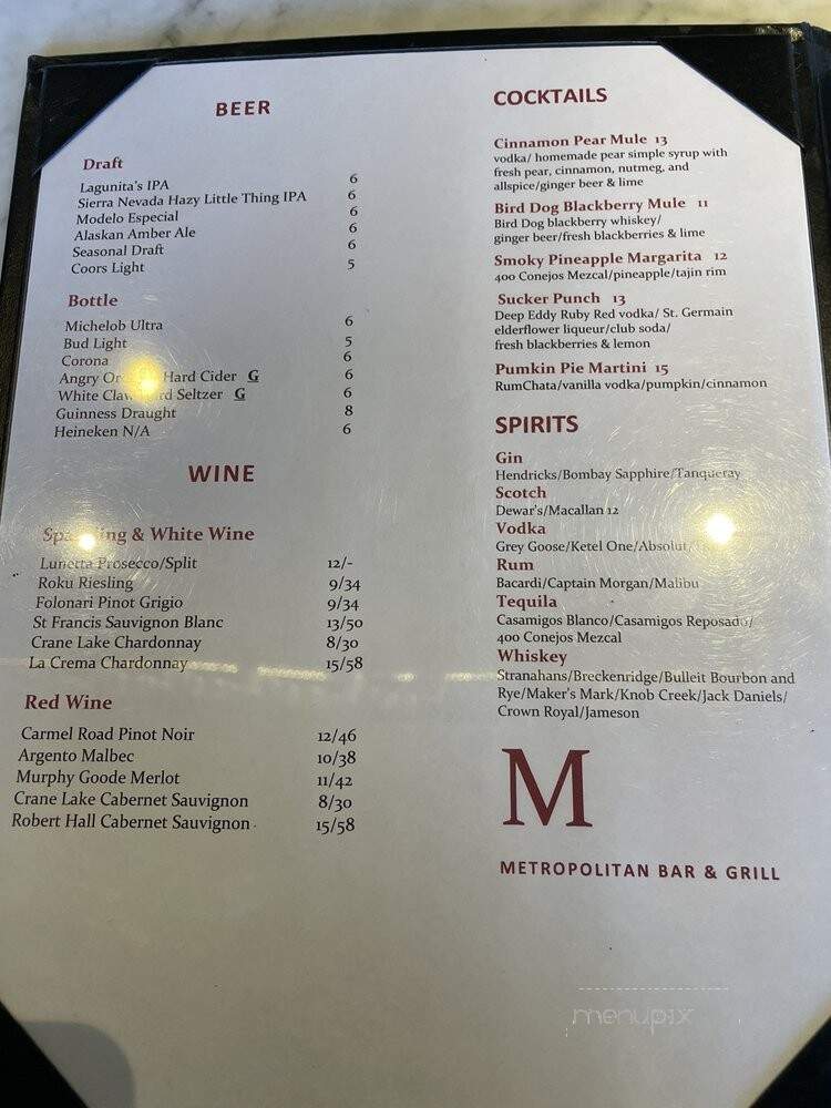 Metropolitan Bar & Grill - Englewood, CO