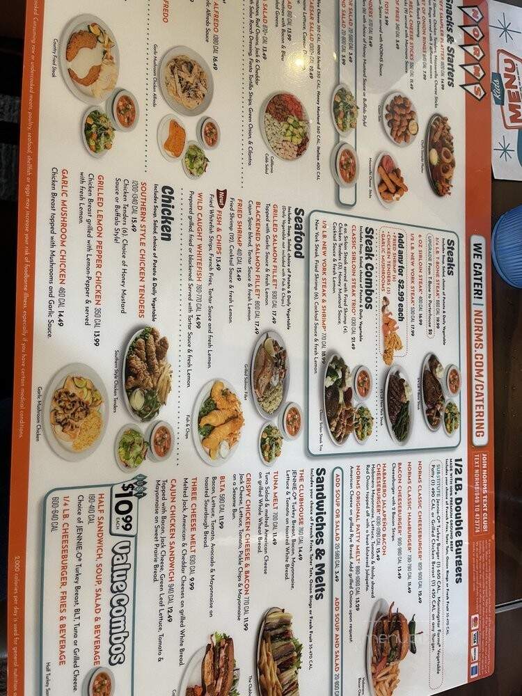 Norms Restaurant - Claremont, CA menu_pic