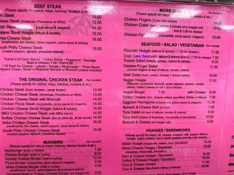 Ishkabibble's II - Philadelphia, PA menu_pic