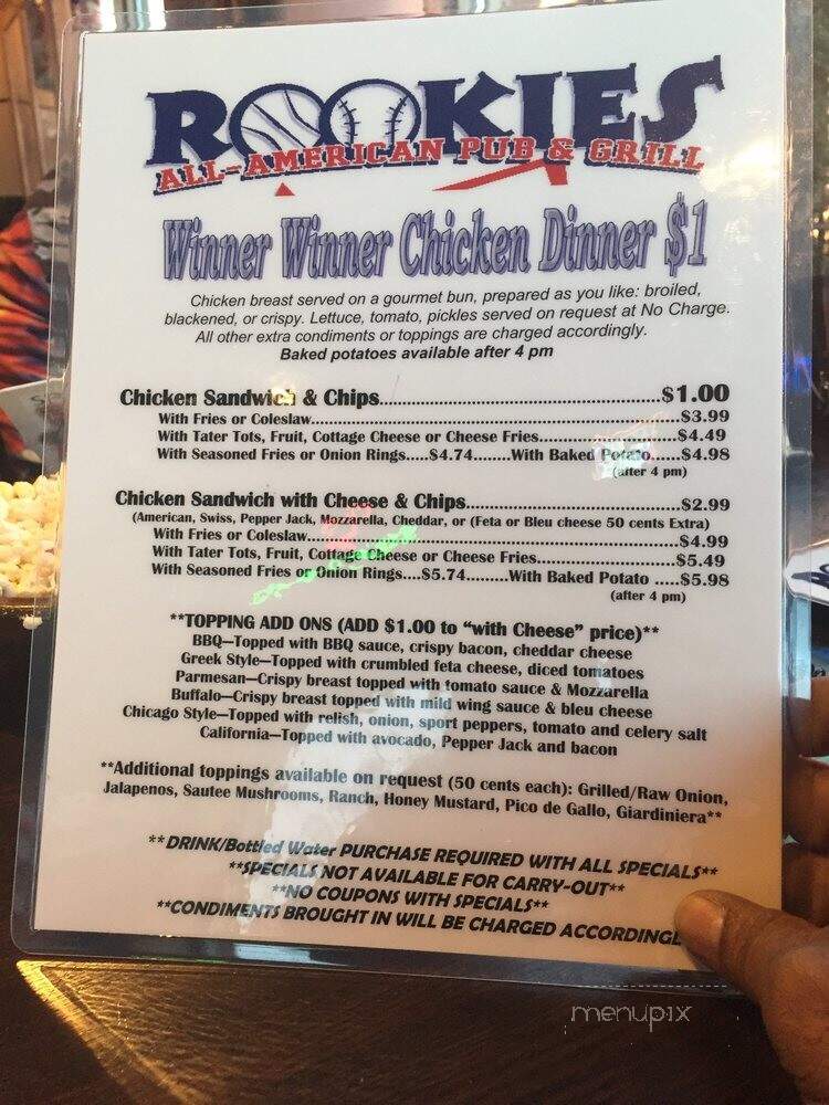 Rookie's All American Grill - Huntley, IL