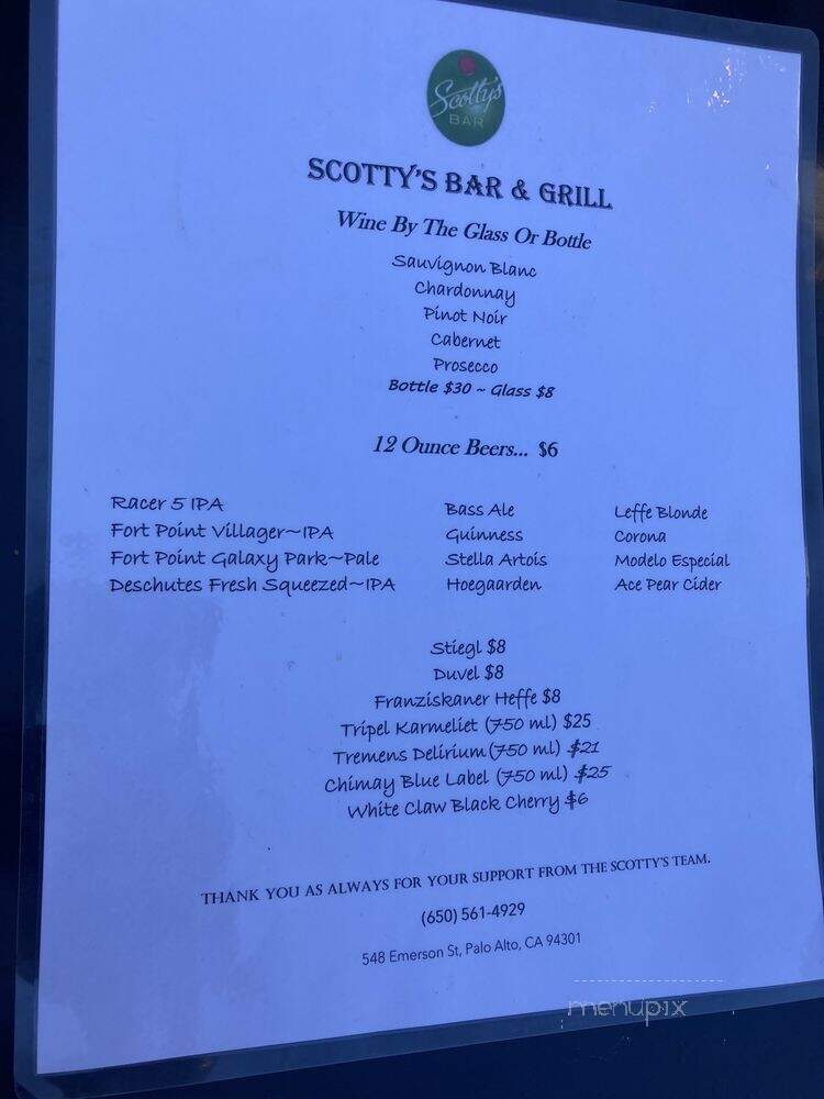 Scotty's - Palo Alto, CA