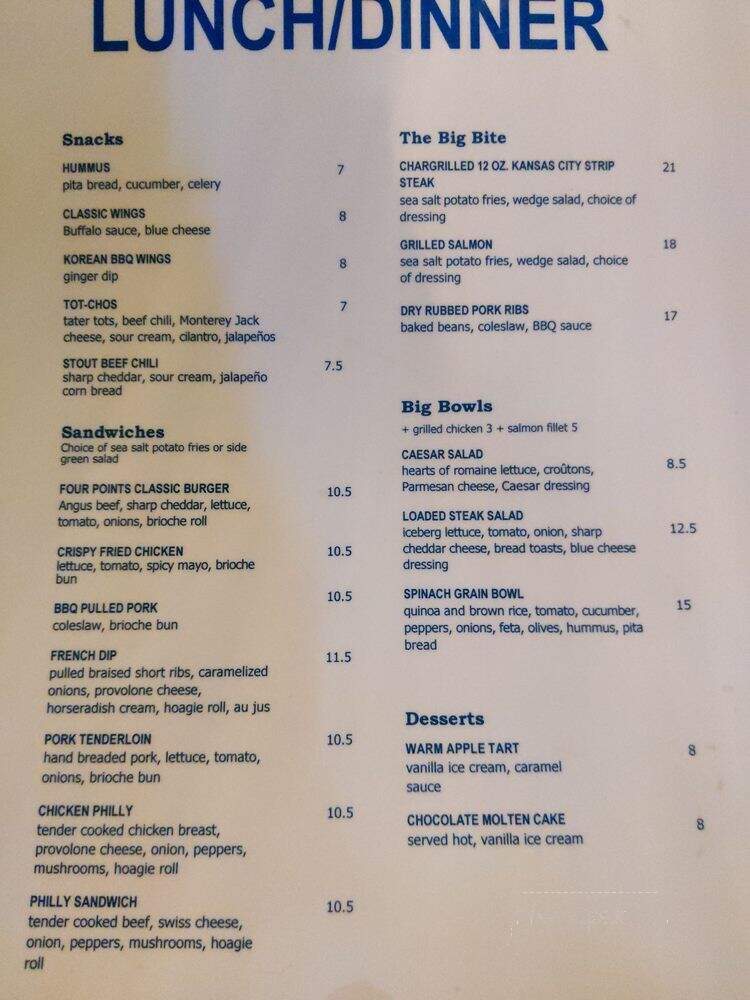 Boulevard Grill - Kansas City, MO menu_pic