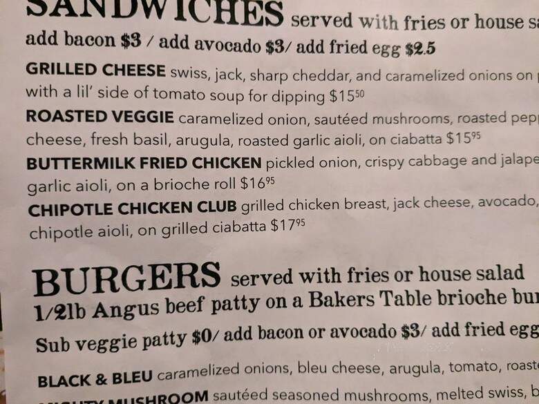 Yellow Belly - Santa Barbara, CA menu_pic