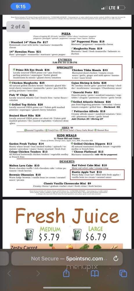 Flying Spoons - Raleigh, NC menu_pic