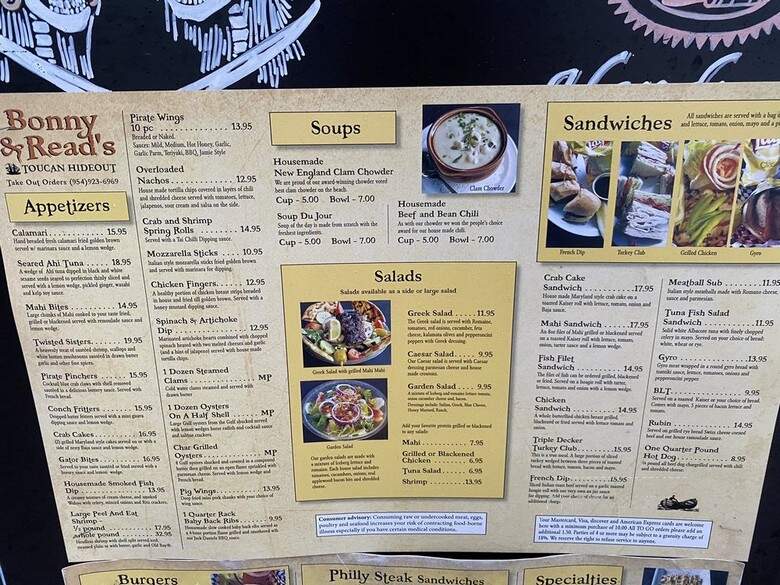 Bonny & Read's - Hollywood, FL menu_pic