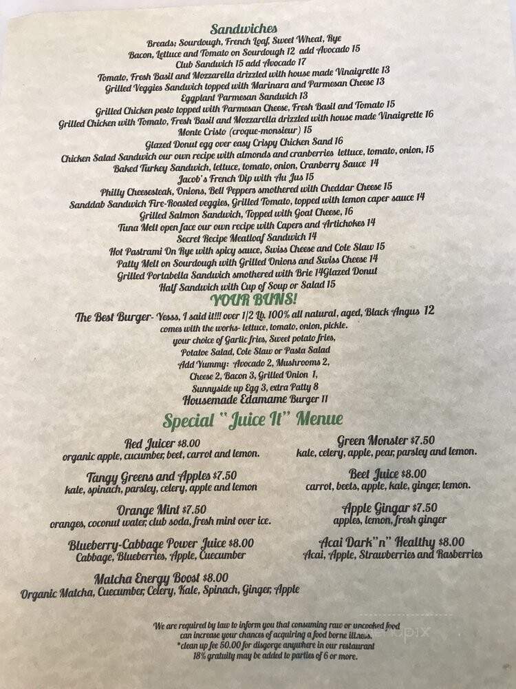 Your Place Farm To Table - Santa Cruz, CA menu_pic