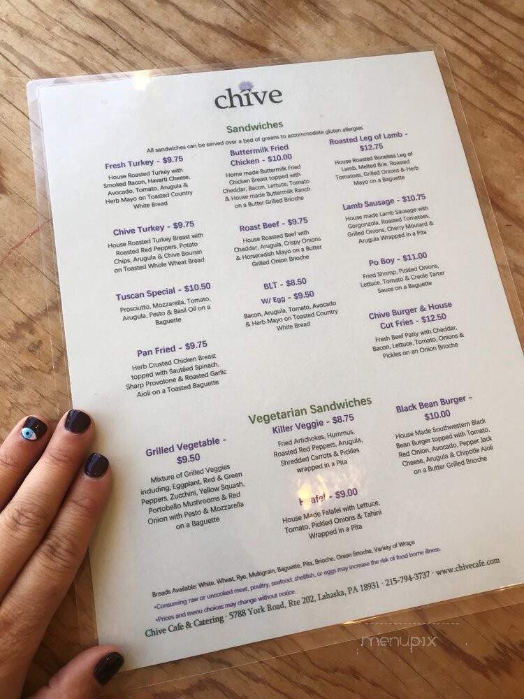 Chive Cafe & Catering - Lahaska, PA
