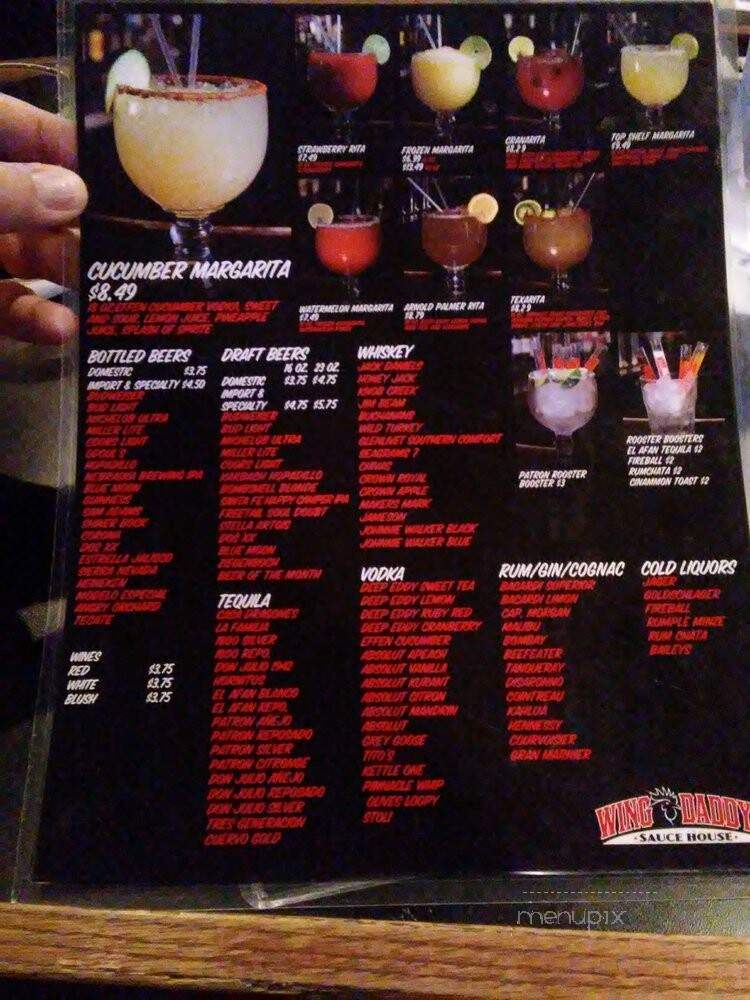 Wing Daddy's Sauce House - San Antonio, TX menu_pic