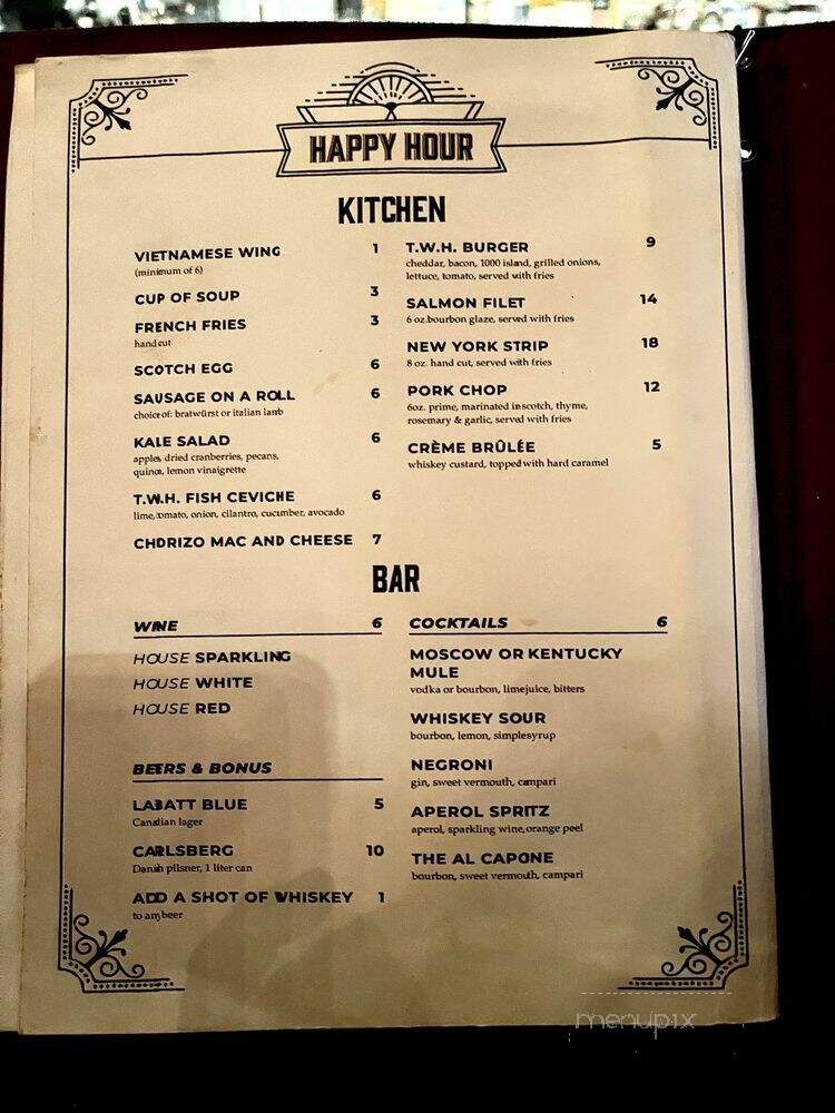 Whiskey House - San Diego, CA menu_pic