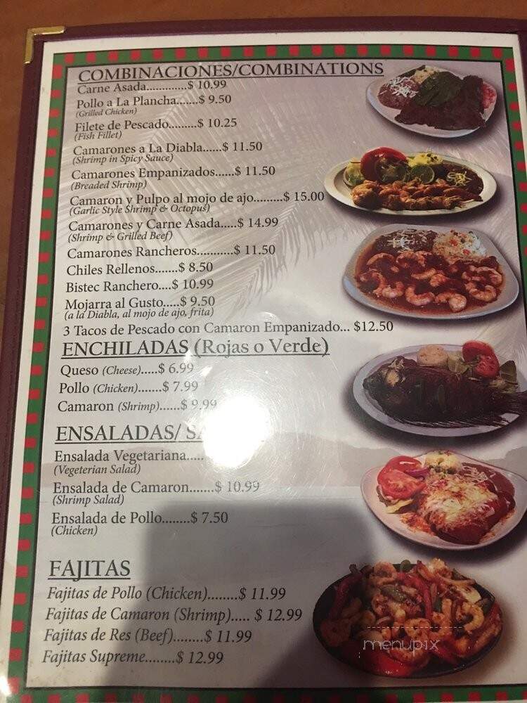 El Camaron Pela'O - Palmdale, CA menu_pic