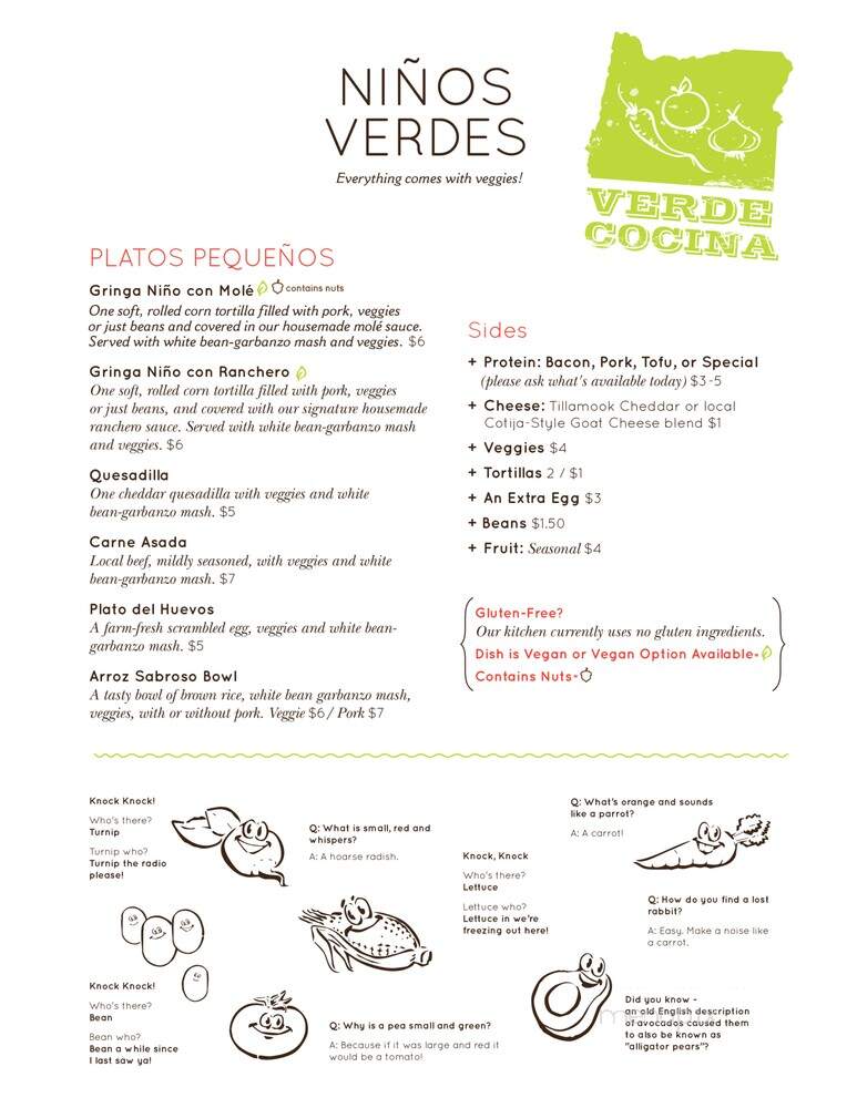 Verde Cocina - Portland, OR menu_pic