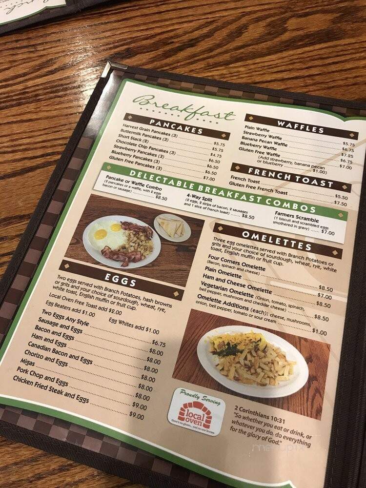 Four Corners Cafe - Dallas, TX menu_pic