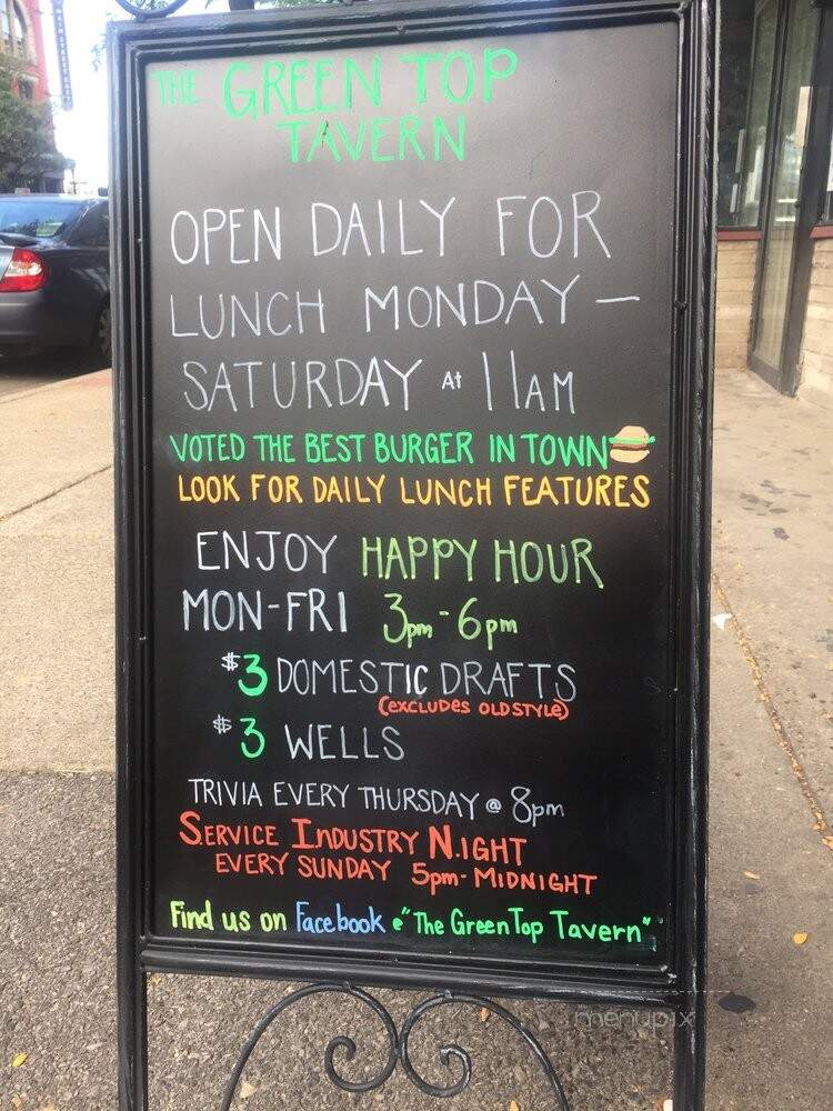 Green Top - Kalamazoo, MI menu_pic