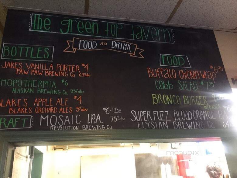 Green Top - Kalamazoo, MI menu_pic