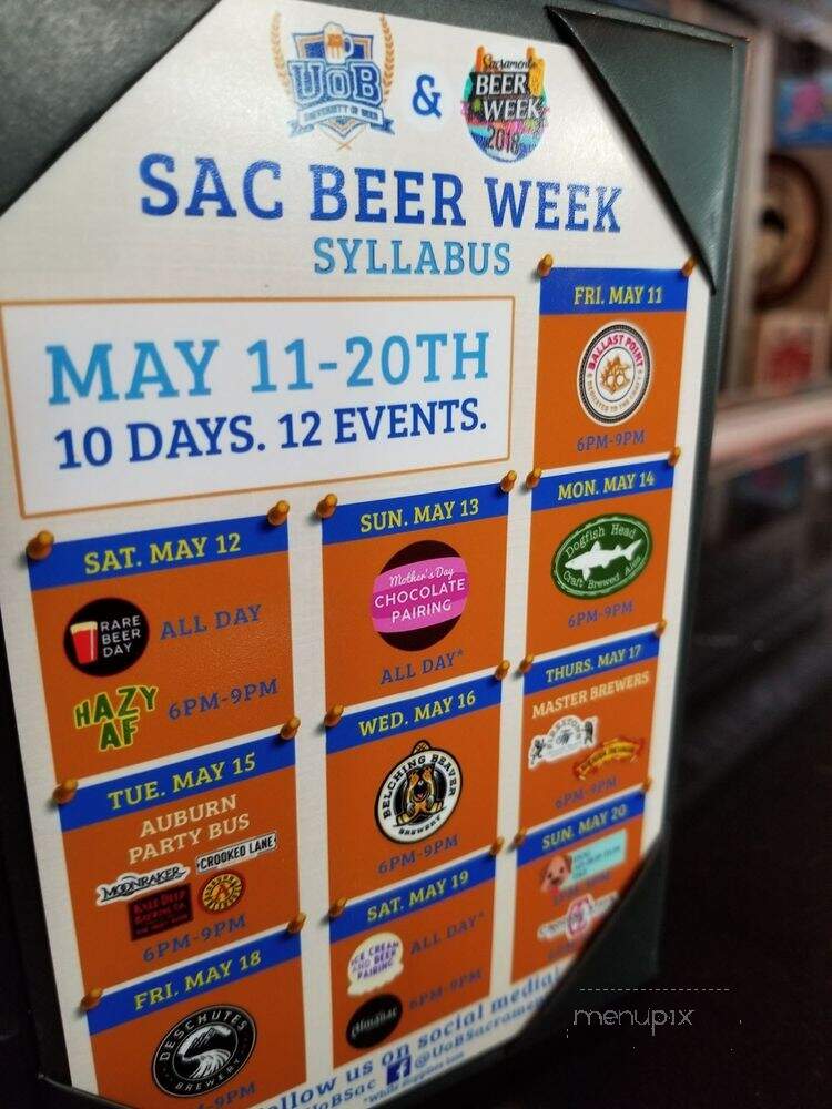 University of Beer - Sacramento, CA
