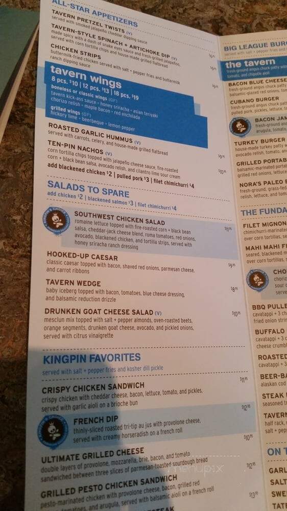 Costa Mesa 55 Tavern+Bowl - Costa Mesa, CA menu_pic