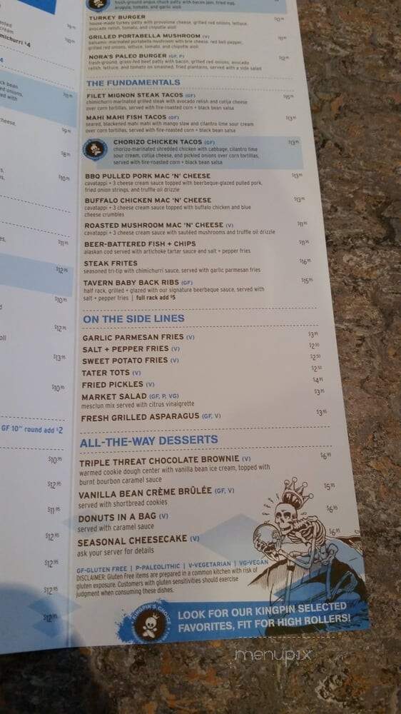 Costa Mesa 55 Tavern+Bowl - Costa Mesa, CA menu_pic