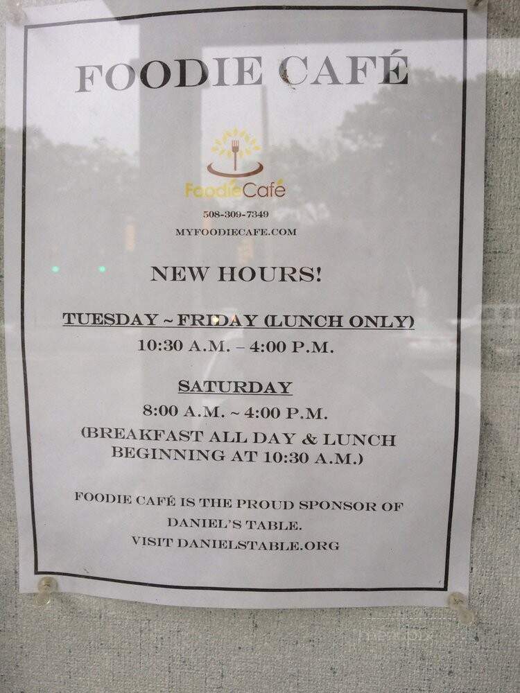 Foodie Cafe - Framingham, MA menu_pic